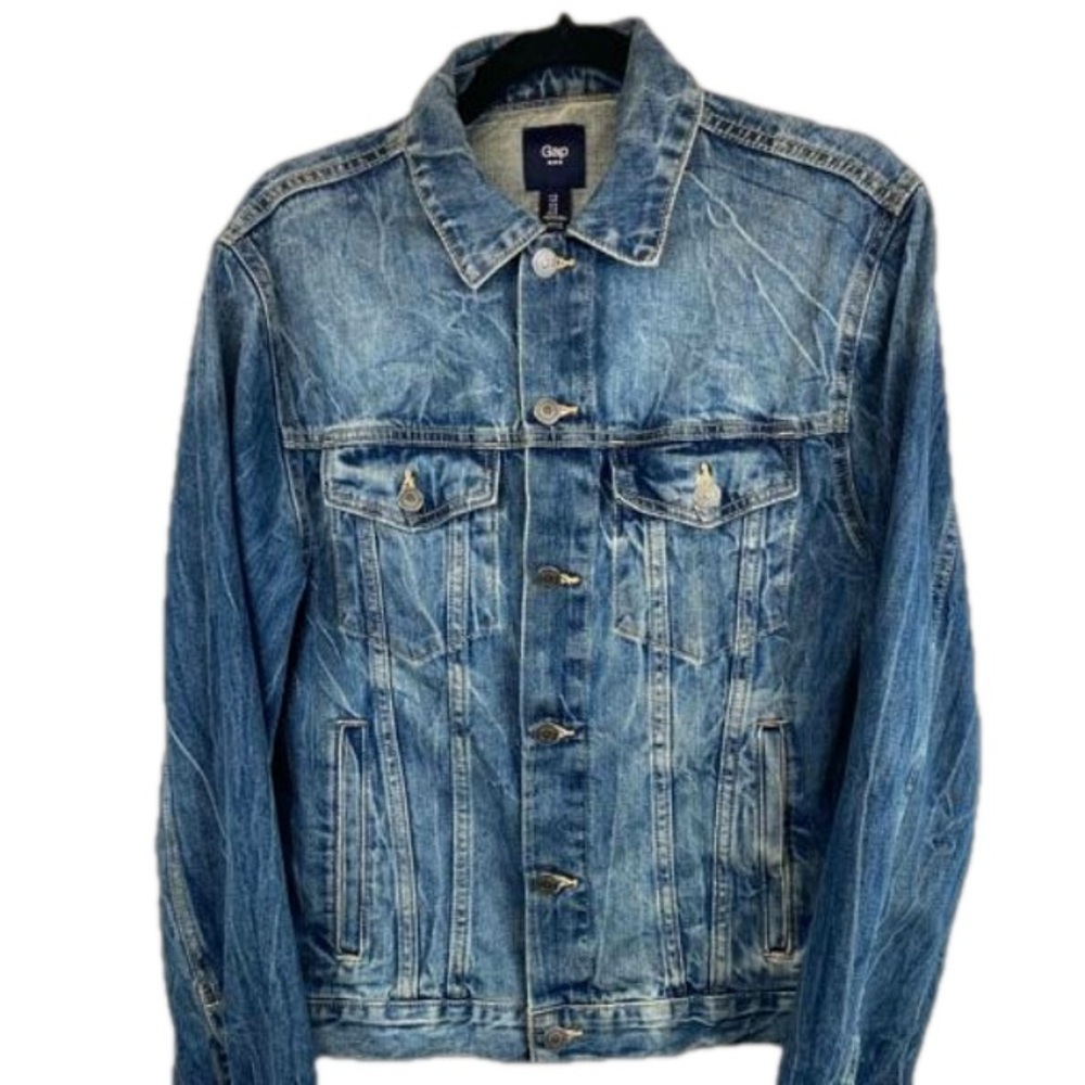 NEW! Vintage GAP Men’s Denim Jean Jacket Button Down Medium Wash Size Small